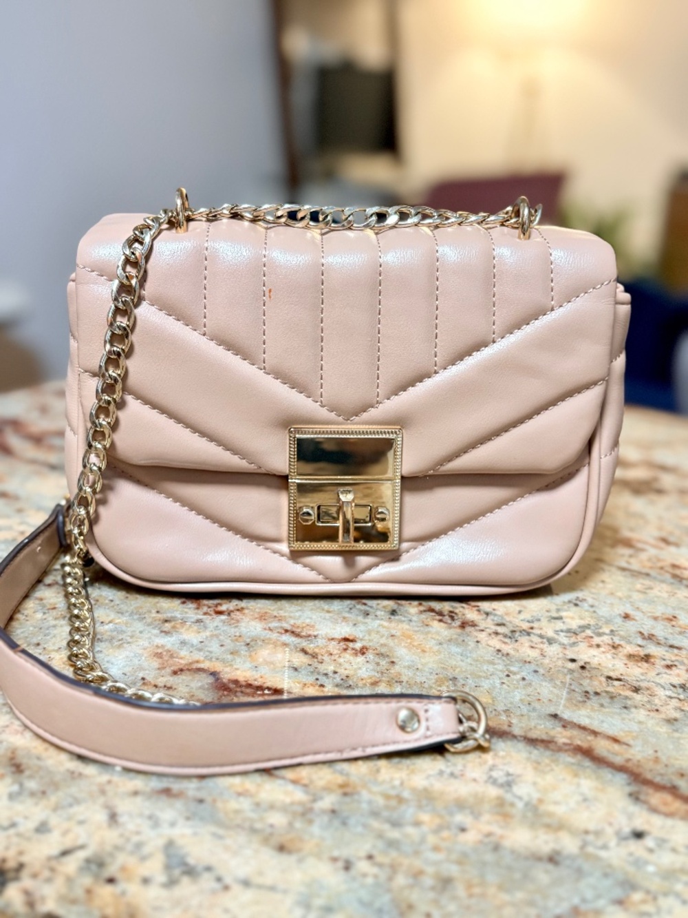 ALDO Quilted Crossbody Chain Purse